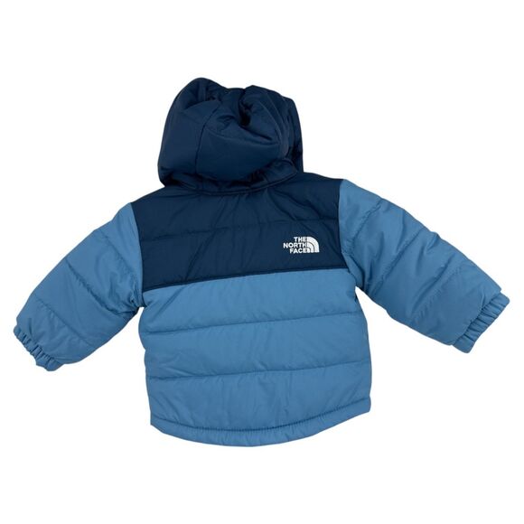 North Face Coat sz 3-6 Months infant Reversible Fleece Blue mt chimbo winter - Picture 2 of 12